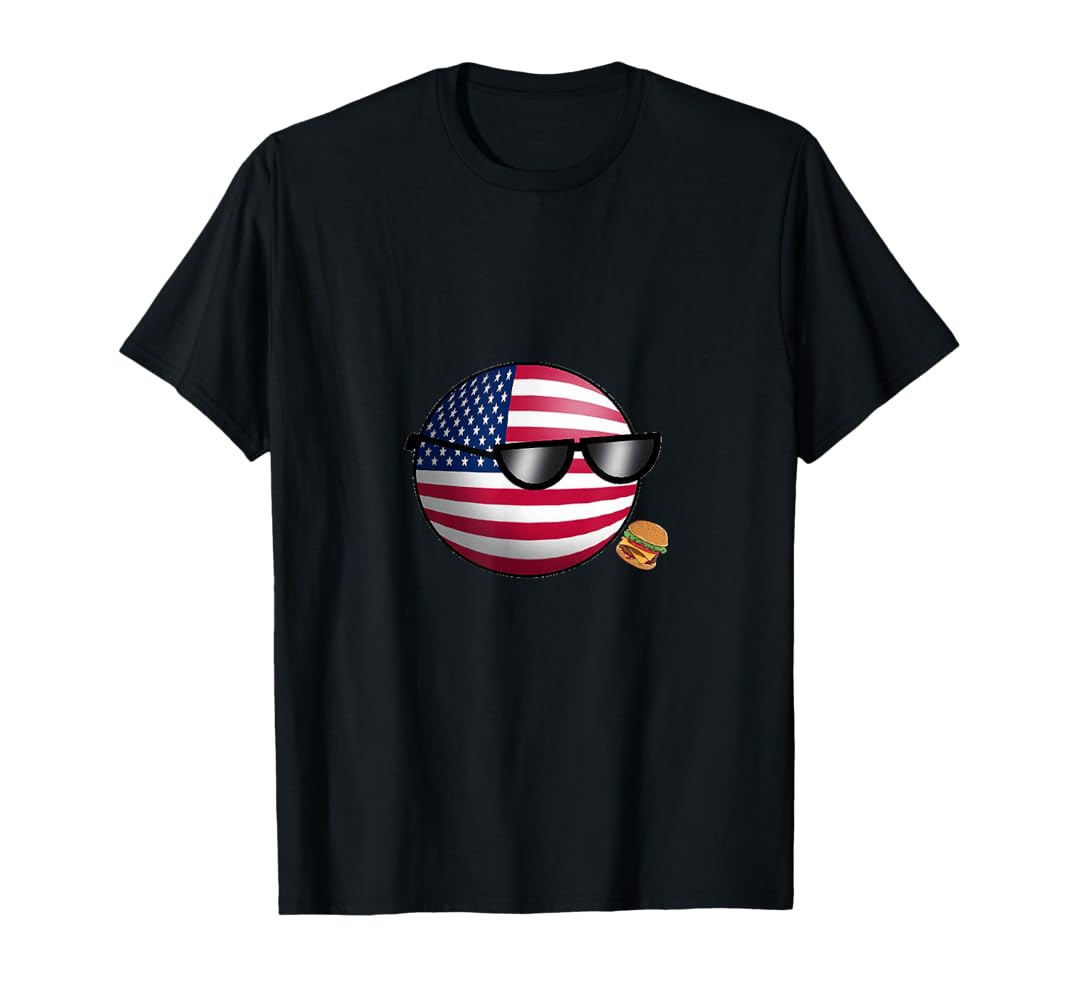 Amazon | ポーランドボールUSA Tシャツ | Tシャツ・カットソー 通販
